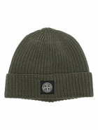 STONE ISLAND - Wool Hat With Logo