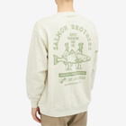 Manastash Men's Salmon Brothers Crew Sweat in Oatmeal