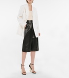 Saint Laurent Ribbed-knit wool bustier