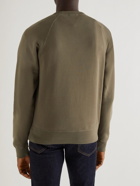 TOM FORD - Garment-Dyed Cotton-Jersey Sweatshirt - Brown