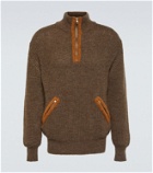 Ranra Bokasafn wool-blend  zip-up sweater