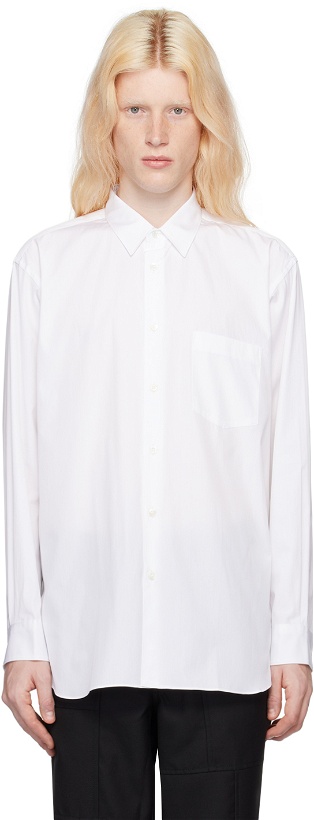Photo: Comme des Garçons Shirt White Patch Pocket Shirt