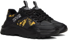 Versace Jeans Couture Black & Gold Speedtrack Sneakers