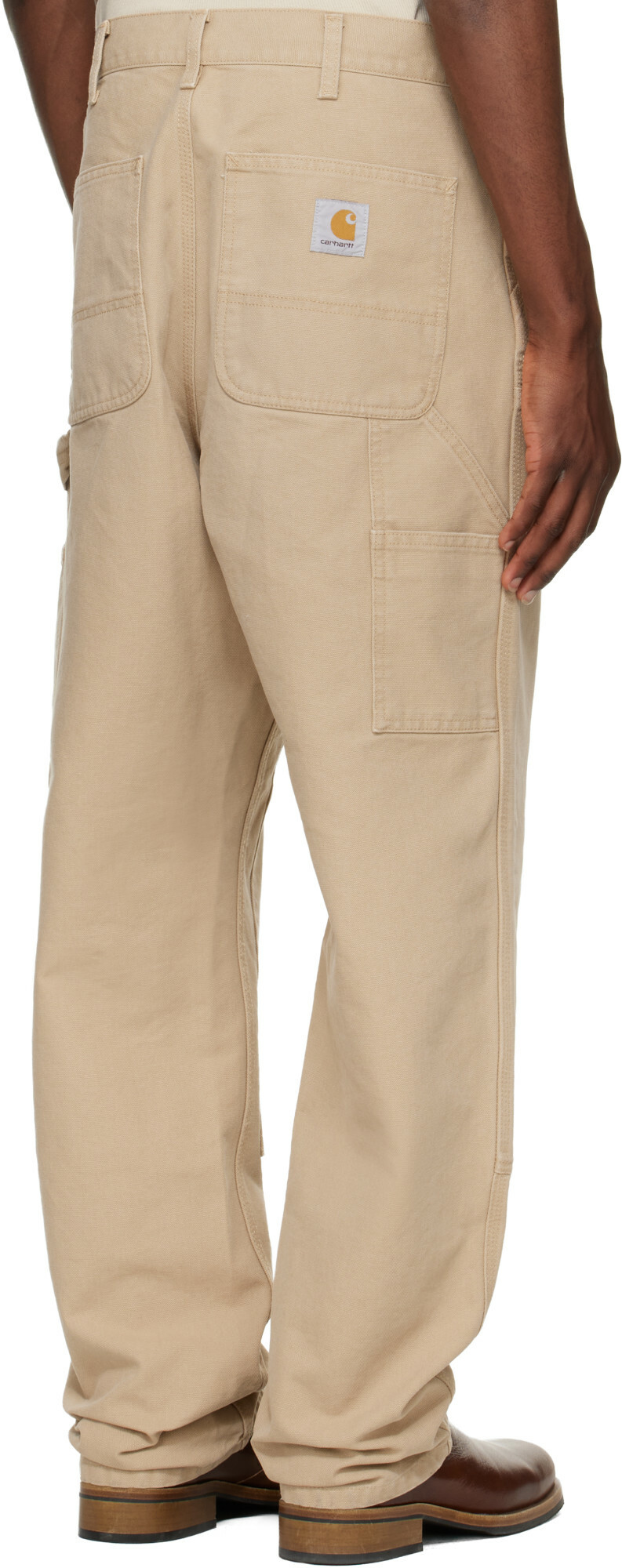 Carhartt Work In Progress Beige Double Knee Trousers