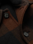 LOEWE - Checked Wool Shirt Jacket - Brown