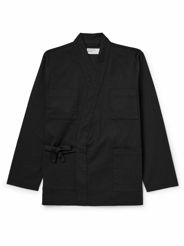 Photo: Universal Works - Kyoto Cotton-Twill Jacket - Black