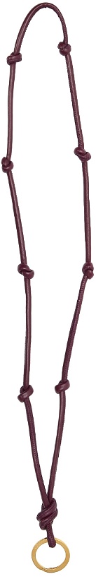 Photo: Bottega Veneta Purple Leather Keychain