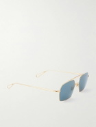 AHLEM - Haussmann Aviator-Style Gold-Tone Sunglasses