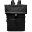 BOSS Black Canvas Flap Backpack