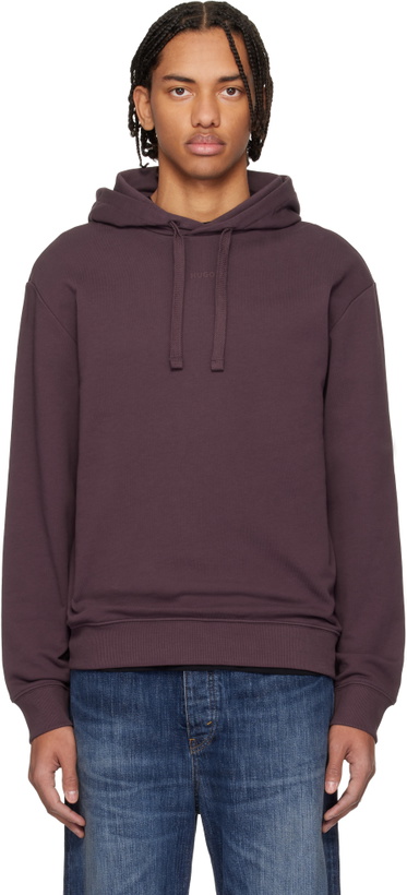 Photo: Hugo Burgundy Cotton Terry Hoodie