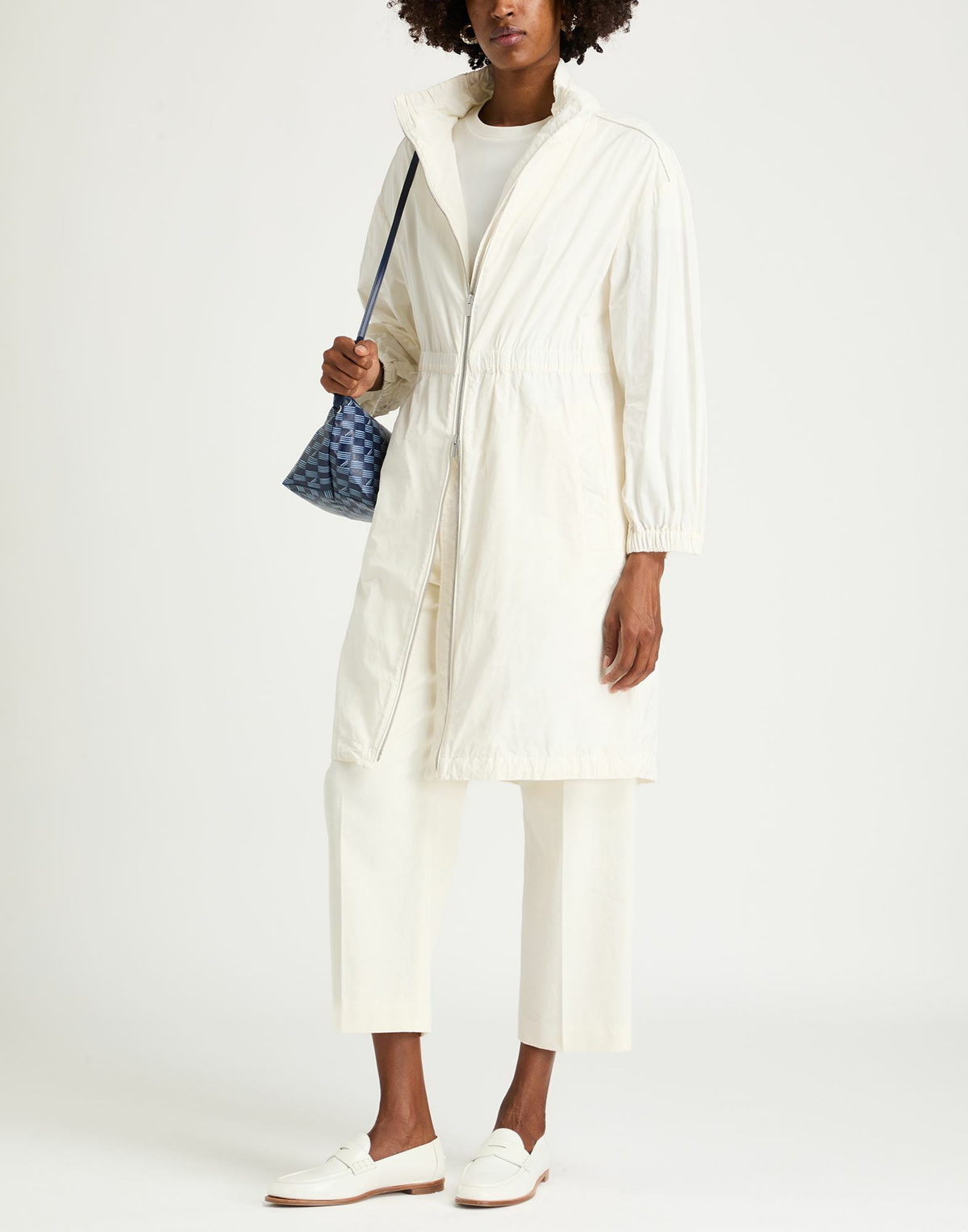 Peserico Womens Overcoat & Trench Coat Ivory