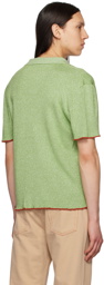 Jacquemus Green Le Raphia 'La Maille Prata' Shirt