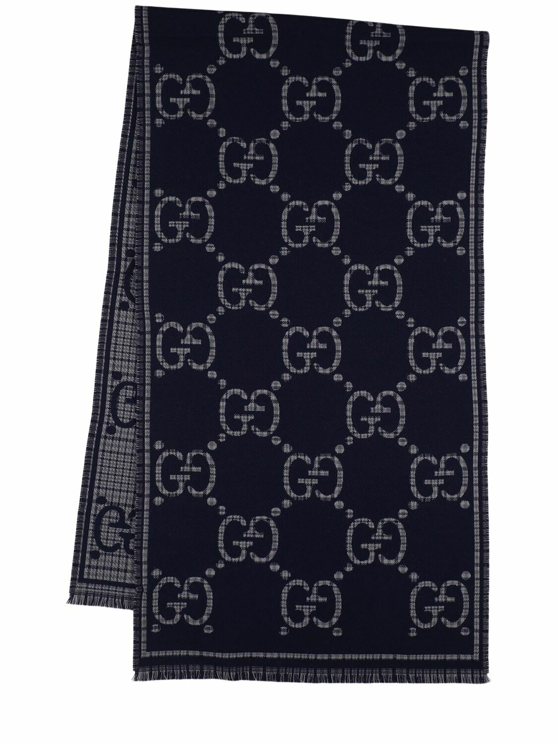 GUCCI Gg Wool Jacquard Scarf