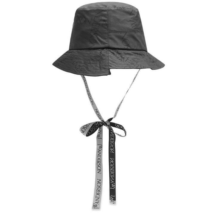 Photo: JW Anderson Men's Asymmetric Bucket Hat in Black