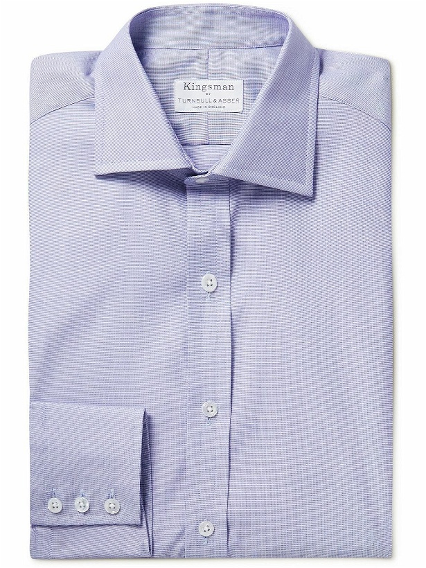 Photo: Kingsman - Nailhead Cotton Shirt - Blue