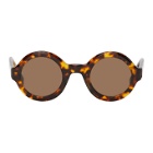AMI Alexandre Mattiussi Tortoiseshell Round Sunglasses