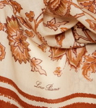 Loro Piana Floral cashmere and silk scarf