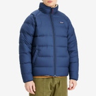 Patagonia Men's Reversible Silent Down Jacket in New Navy