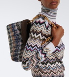 Missoni Suede-lined knitted shoulder bag