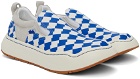 ADER error Blue & White Log LAD Sneakers