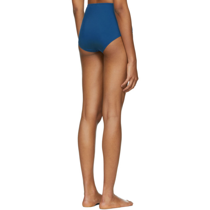 Her Line Blue Classic High-Waist Bikini Briefs
