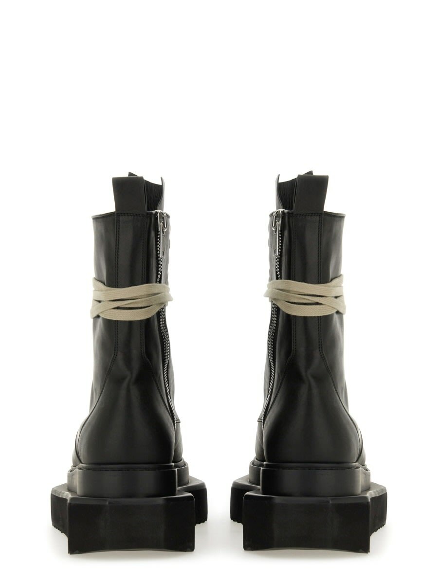 ブーツ Rick Owens Boot Turbo Cyclops Army Black Hollywood Turbo Cyclops Army Boots by Rick Owens on Sale