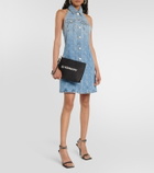 Givenchy Logo raffia clutch