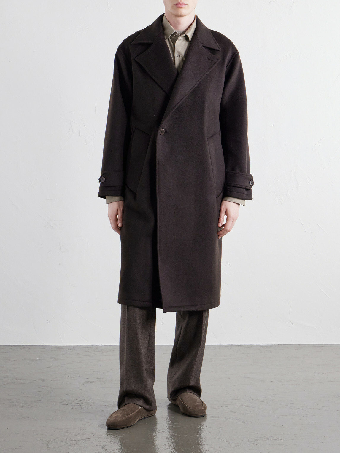 Stòffa - Brushed-Cashmere Coat - Brown