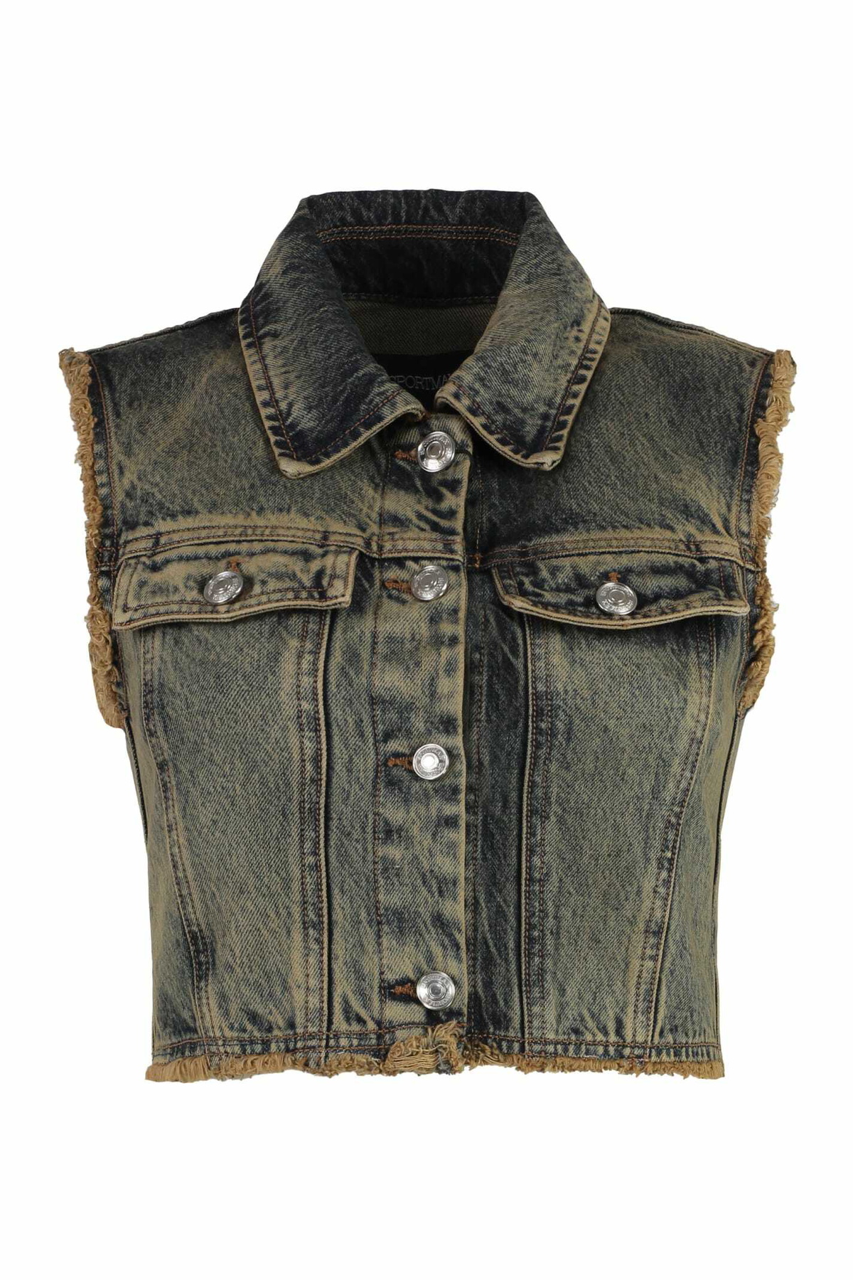 SportMax Light Blue Wool Blend Ilex Vest Sportmax