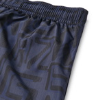 Ermenegildo Zegna - Mid-Length Printed Swim Shorts - Navy