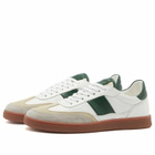 Collegium Men's Pillar Court Sneaker in White/Green