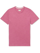 Rag & Bone - Classic Flame Slub Cotton-Jersey T-Shirt - Pink