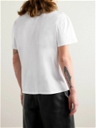 SECOND / LAYER - Baggy Cotton-Jersey T-Shirt - White
