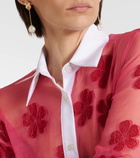 Dries Van Noten Floral cotton jacquard shirt