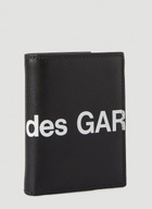 Comme des Garçons Wallet Logo Bi-Fold Wallet