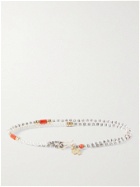 Peyote Bird - Rendezvous Sterling Silver and Gold-Filled Coral and Pearl Wrap Bracelet
