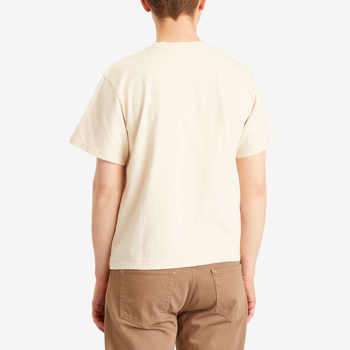 Second/Layer Men's La Rosa Baggy Baby T-Shirt in Beige