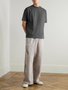 FEAR OF GOD ESSENTIALS - Logo-Print Cotton-Jersey Sweatpants - Gray