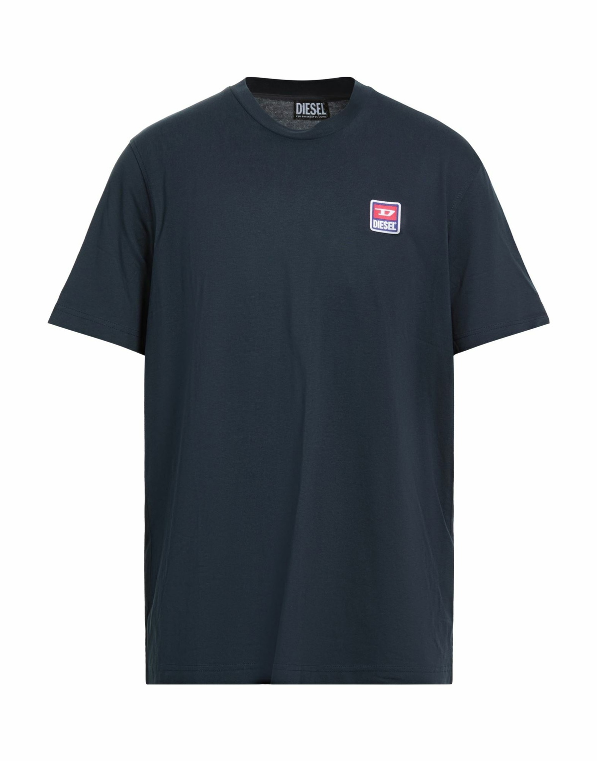 Diesel Mens T-shirt Midnight in Blue