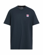 Diesel Mens T-shirt Midnight in Blue