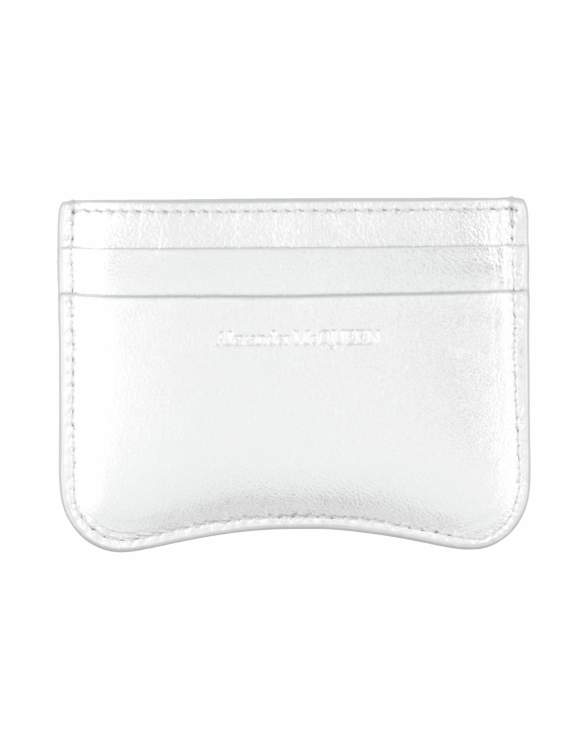 Mcqueen Womens Cardholder in Silver