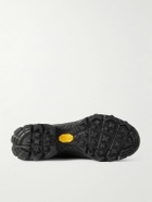 ROA - Katharina Light Rubber and Leather-Trimmed Ripstop Sneakers - Black