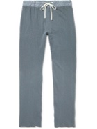 James Perse - Straight-Leg Supima Cotton-Jersey Sweatpants - Blue