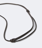 Lemaire Acme leather pendant necklace