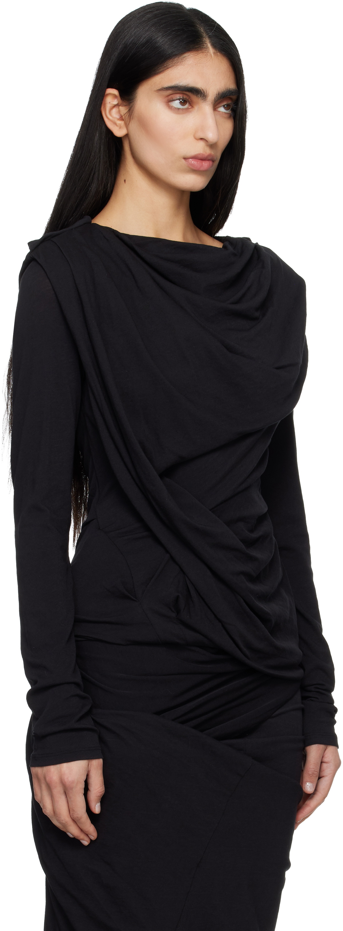 Entire Studios Black Twist Top