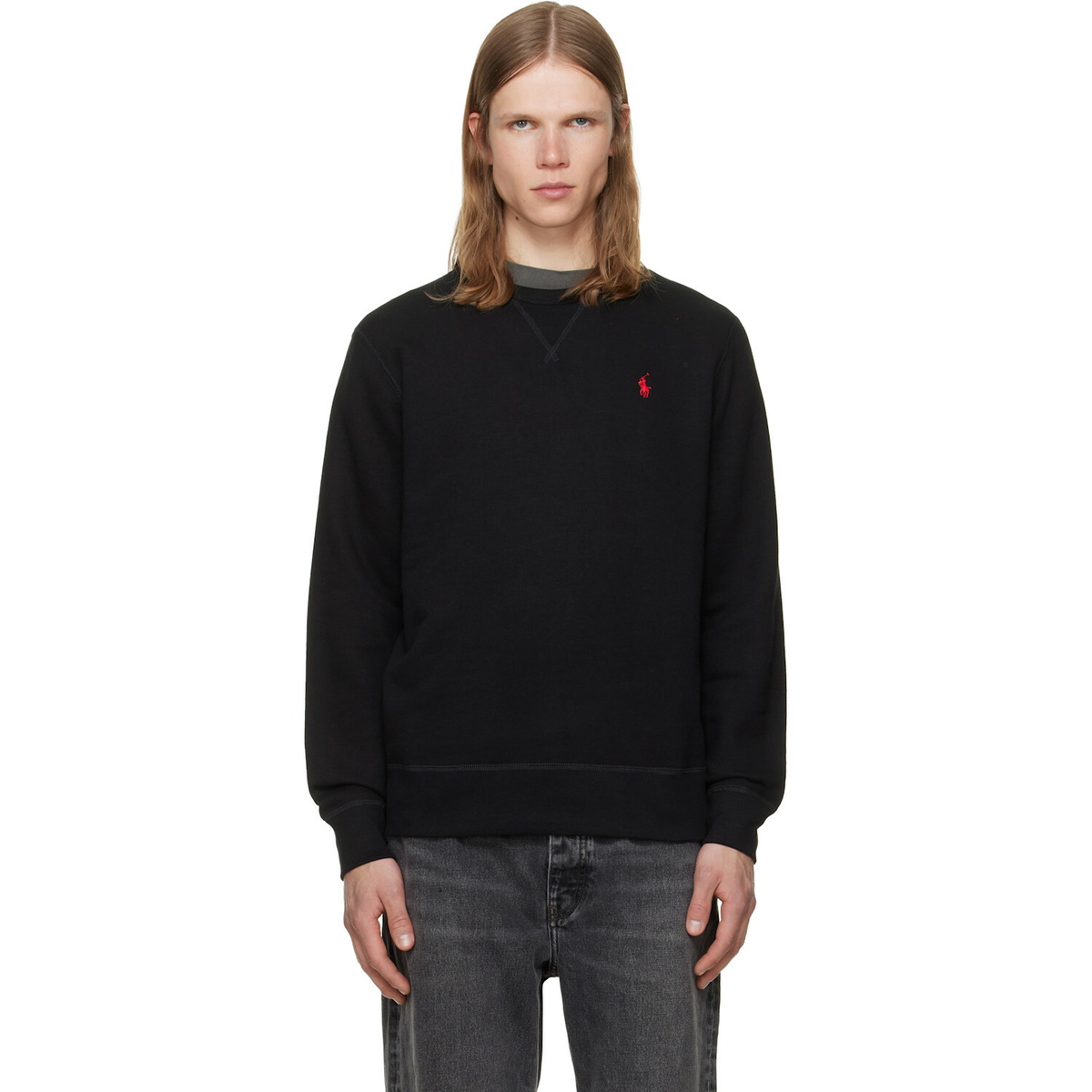 Polo Ralph Lauren Black 'The RL Fleece' Sweatshirt