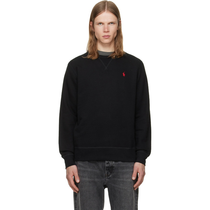Photo: Polo Ralph Lauren Black 'The RL Fleece' Sweatshirt