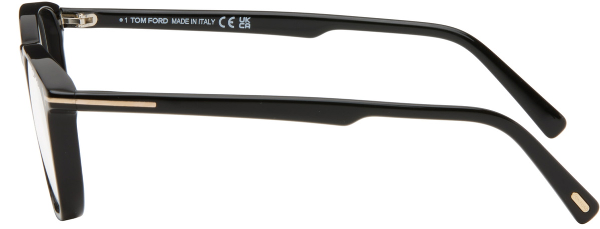TOM FORD Black Round Blue Light Glasses