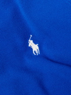 Polo Ralph Lauren - Wimbledon Logo-Embroidered Cotton-Piqué Polo Shirt - Blue