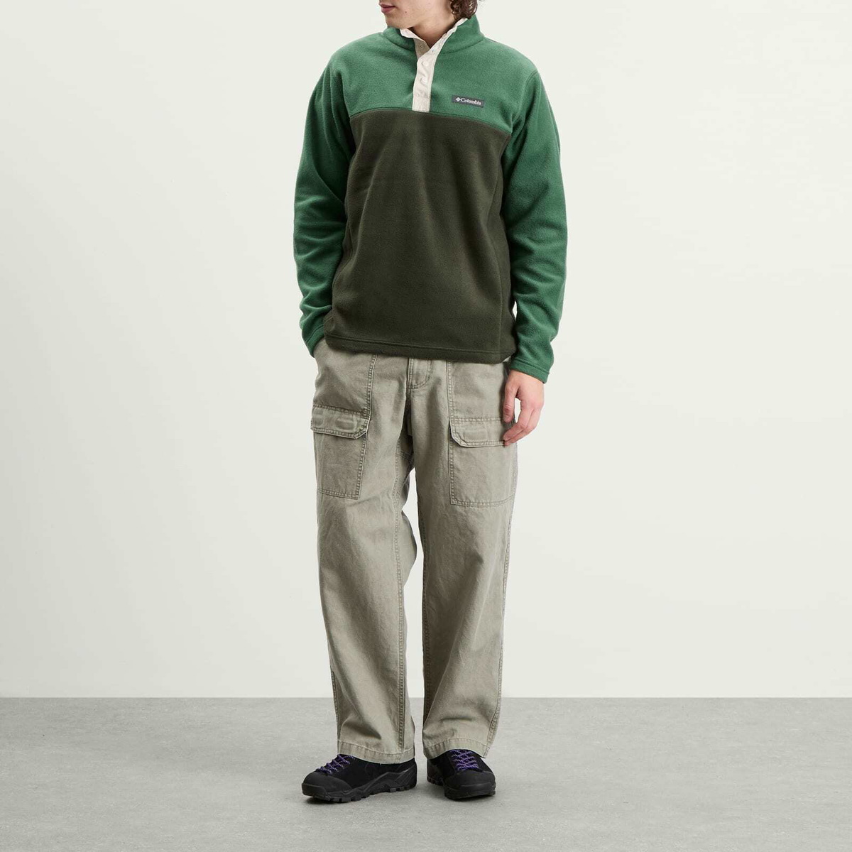 Columbia Men's Steens Mountain™ Half Snap II Fleece in Greenscape/Rain Forest